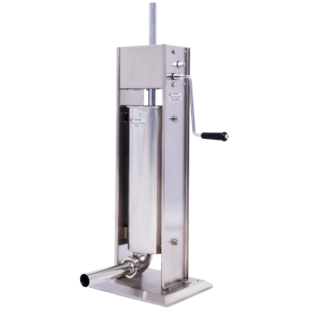 Stainless Steel Vertical Sausage Stuffer with 4 Stuffing Tubes X7875