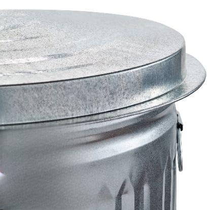31-Gallon Galvanized Steel Trash Can with Lid A5145
