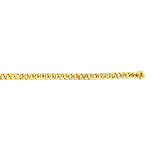 14k Yellow Gold Cuban Link Chain Necklace T667447