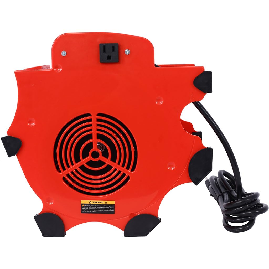3-Speed Heavy-Duty Portable Air Mover Floor Fan and Carpet Dryer X25686
