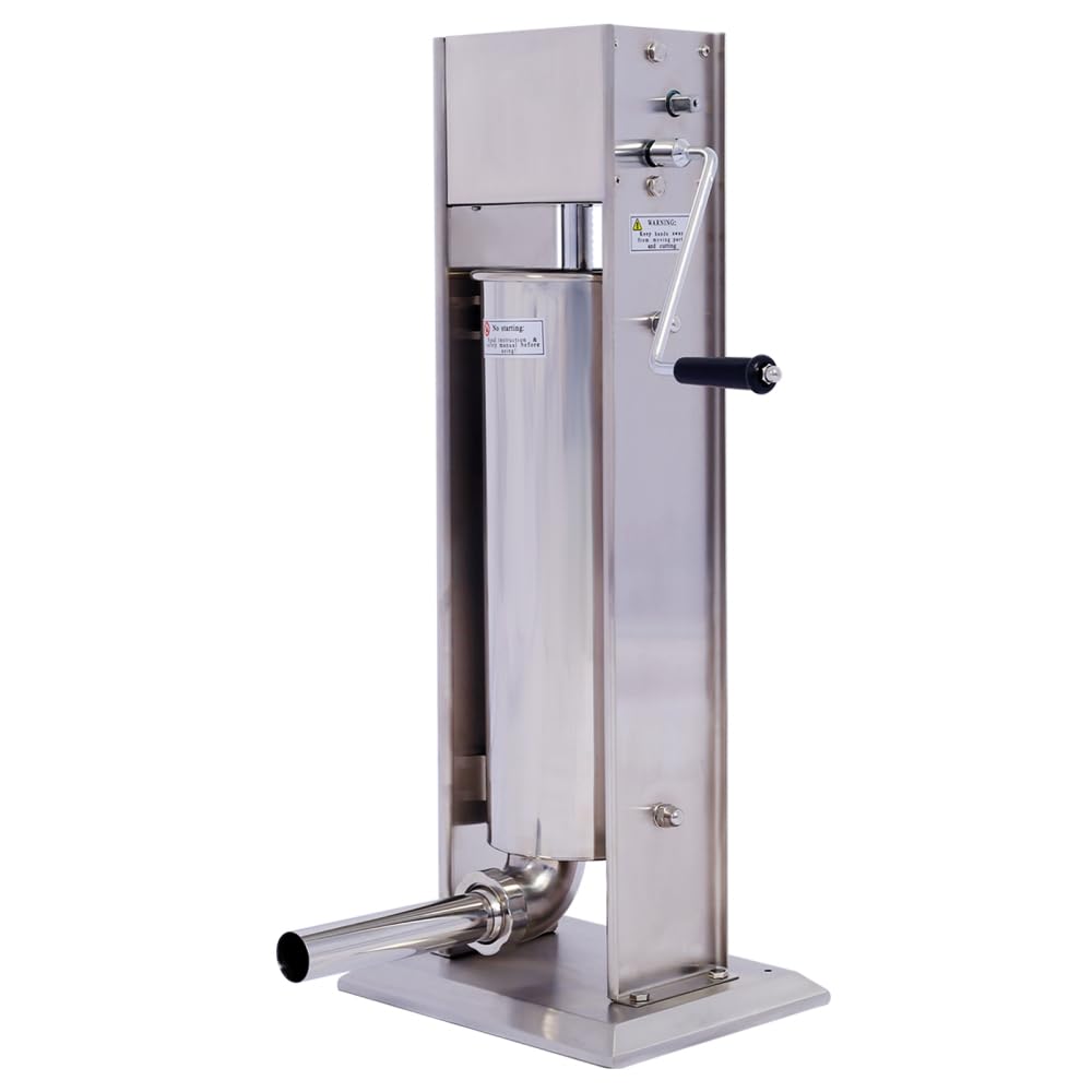Stainless Steel Vertical Sausage Stuffer with 4 Stuffing Tubes X7875