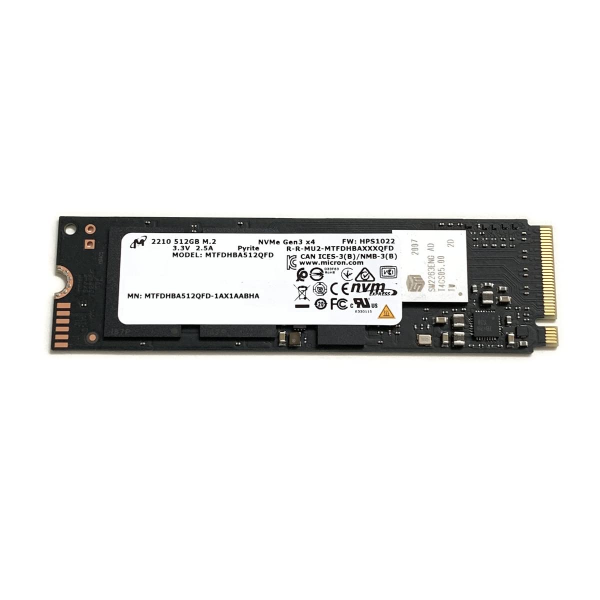 512GB NVMe PCIe Gen3 x4 SSD H231309