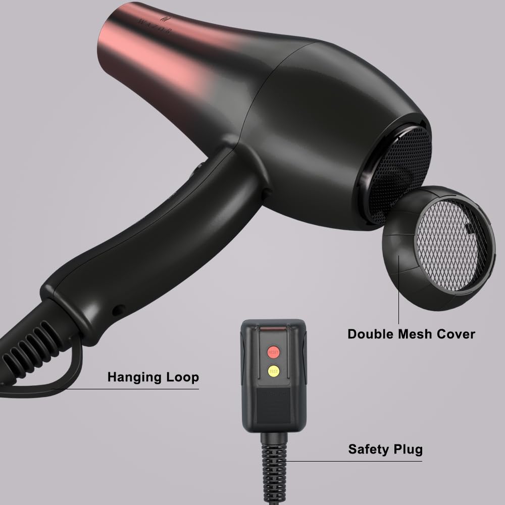 1875W Ceramic Tourmaline Ionic Hair Dryer I22449