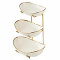 3-Tier Ceramic Fruit Bowl with Stand Z804