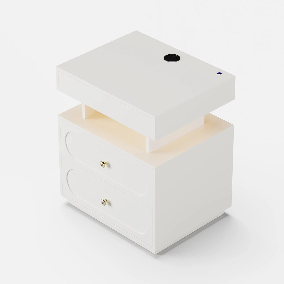 3-Drawer LED Nightstand with Light C8859