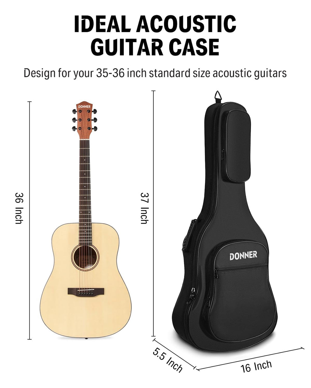 36 Inch Acoustic Guitar Case E4625