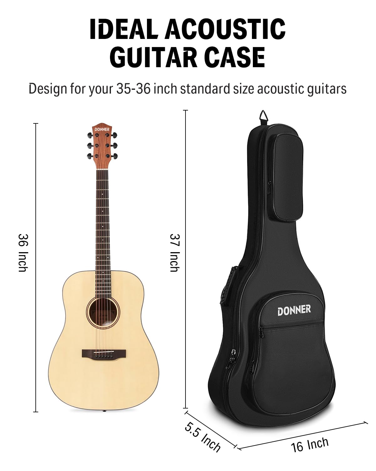 36 Inch Acoustic Guitar Case E4625