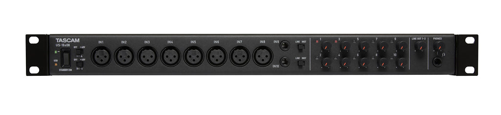 Rackmount USB Audio/MIDI Interface, 8 XLR/8 1/4" Inputs, 8 Outputs, Black G540392