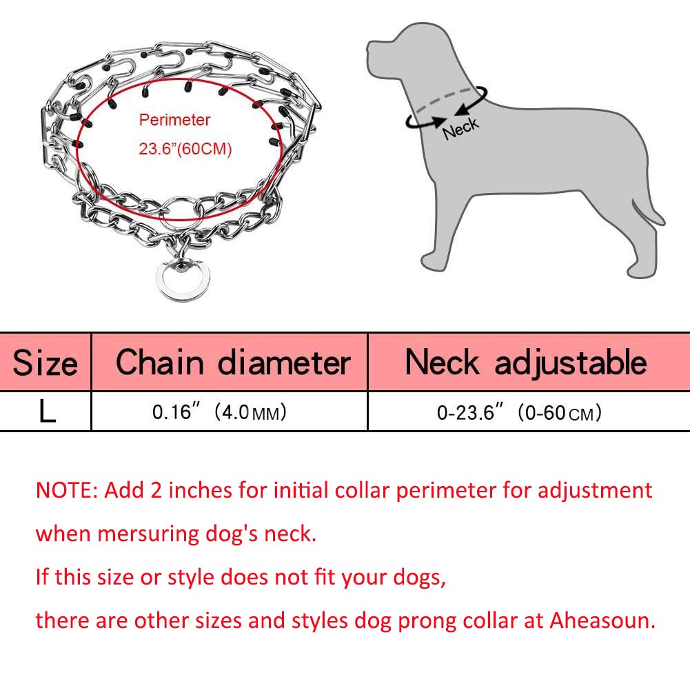 Stainless Steel Adjustable Dog Training Collar P8942