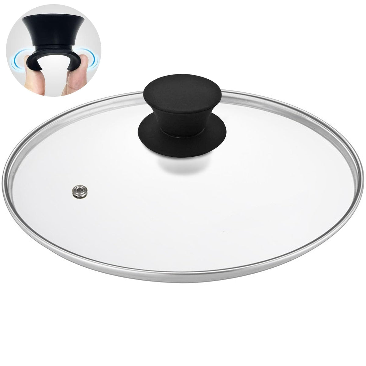 Tempered Glass Lid with Heat Resistant Handle 10.25 In V269