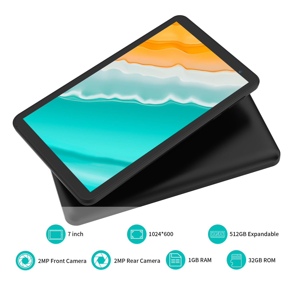 Android 7 inch Tablet 32GB ROM 2GB RAM HD Touchscreen Dual Camera S639