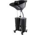 Portable Plastic Shampoo Bowl with 2 Bucket and Electric Pump E65461