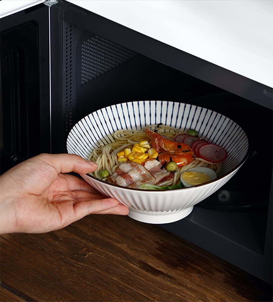 38 oz Ceramic Ramen Bowls Set of 4 V37350