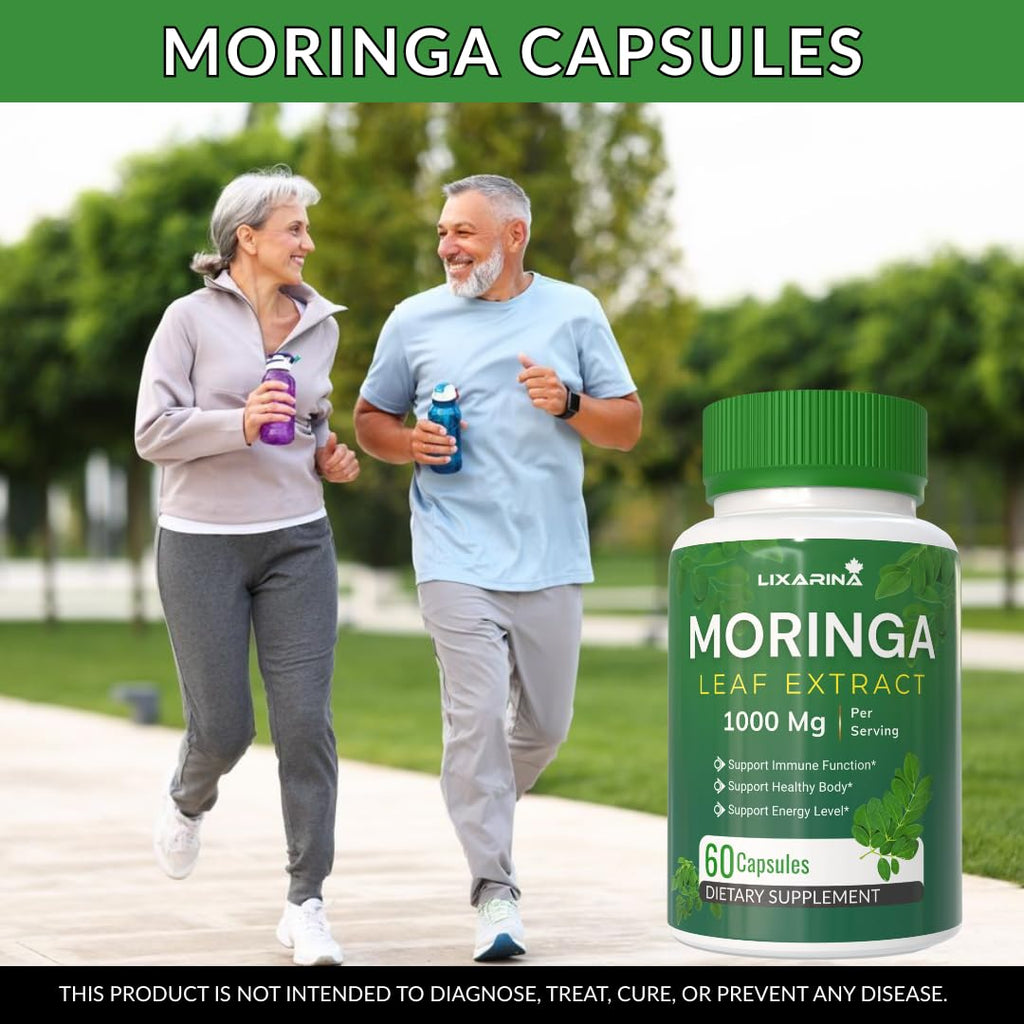 Moringa Capsules Organic 1000MG 60 Count Pack-2 Z800846