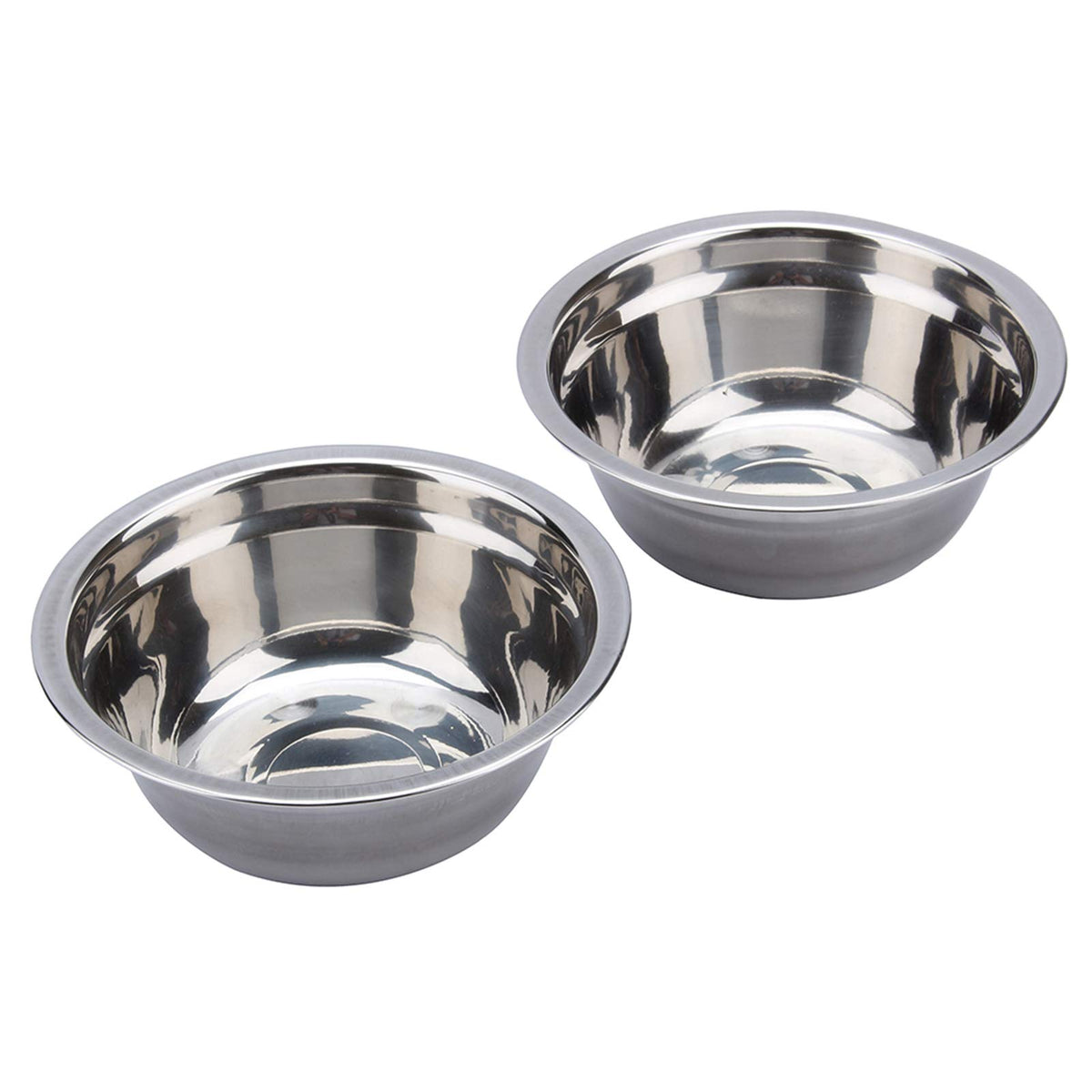 Double Stainless Steel Elevated Dog Bowls with Iron Stand A26155