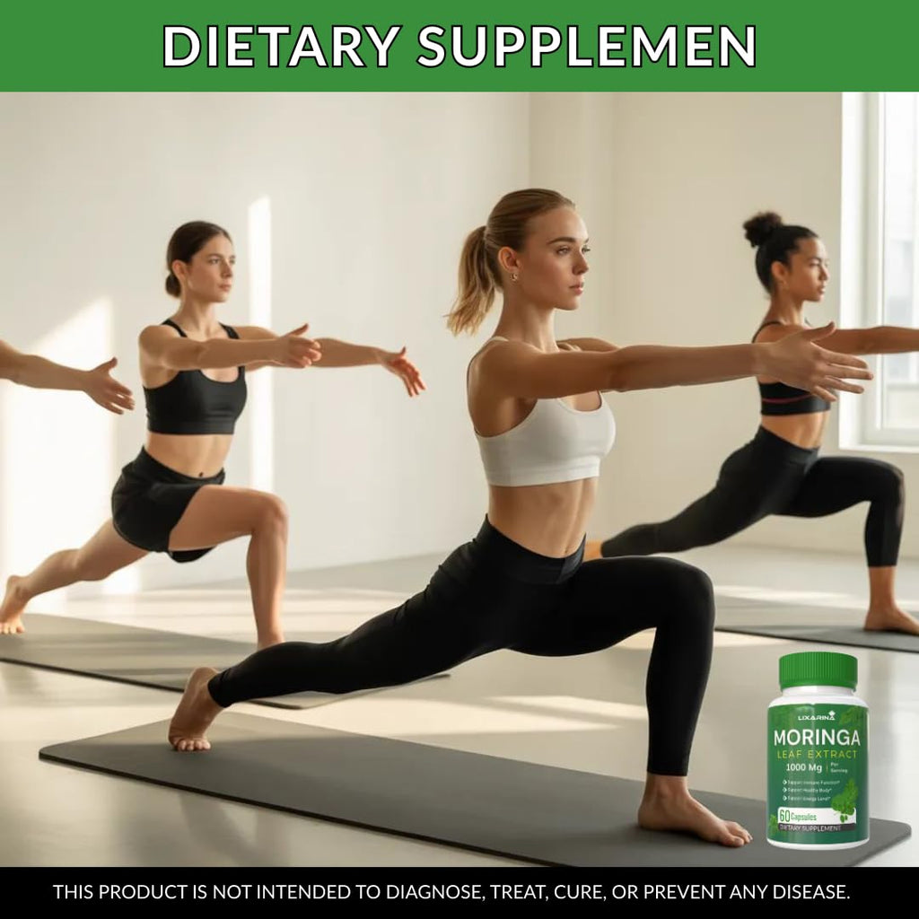 Moringa Capsules Organic 1000MG 60 Count Pack-2 Z800846