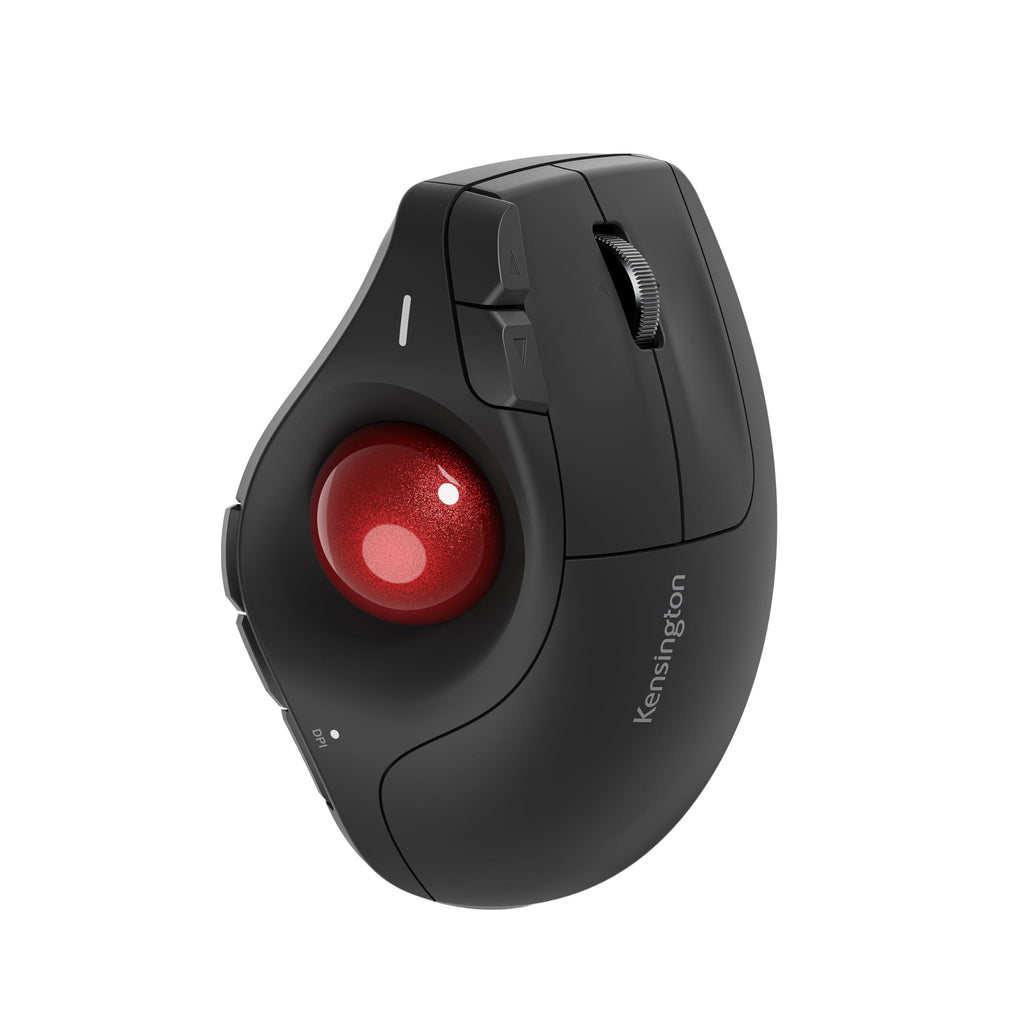 Wireless Vertical Trackball Mouse, Rechargeable - Black U205