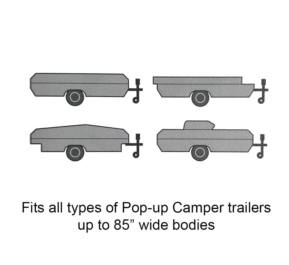 Pop-up Camper Cover 14' - 16' Water-Resistance Triple Layers P671