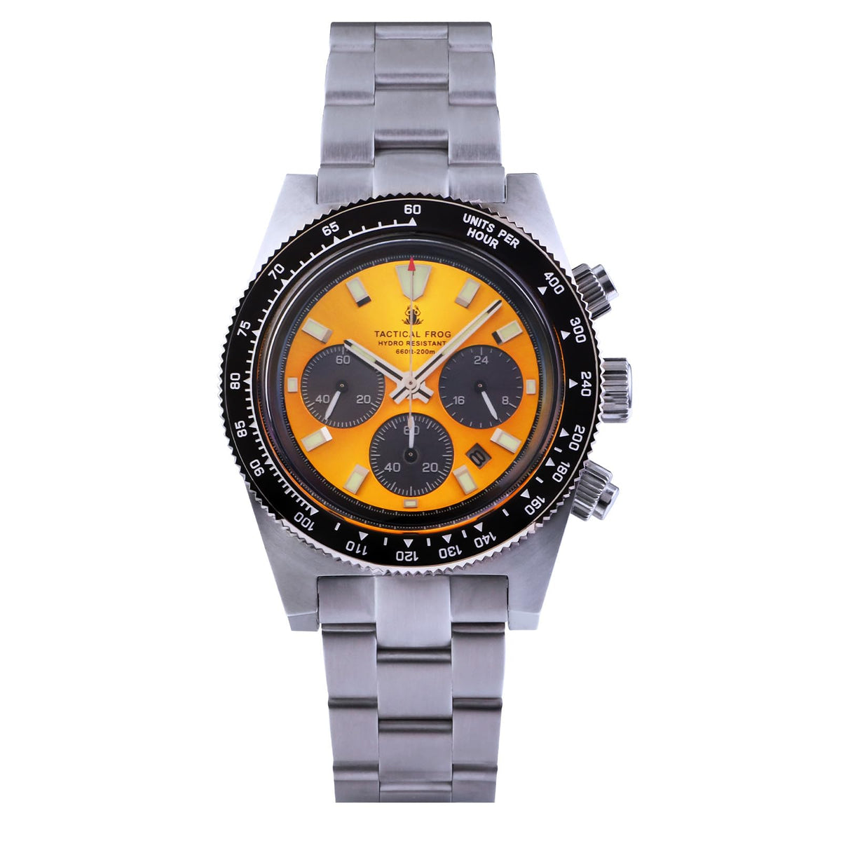 Chronograph Watch Sapphire Crystal Waterproof 100M O26753
