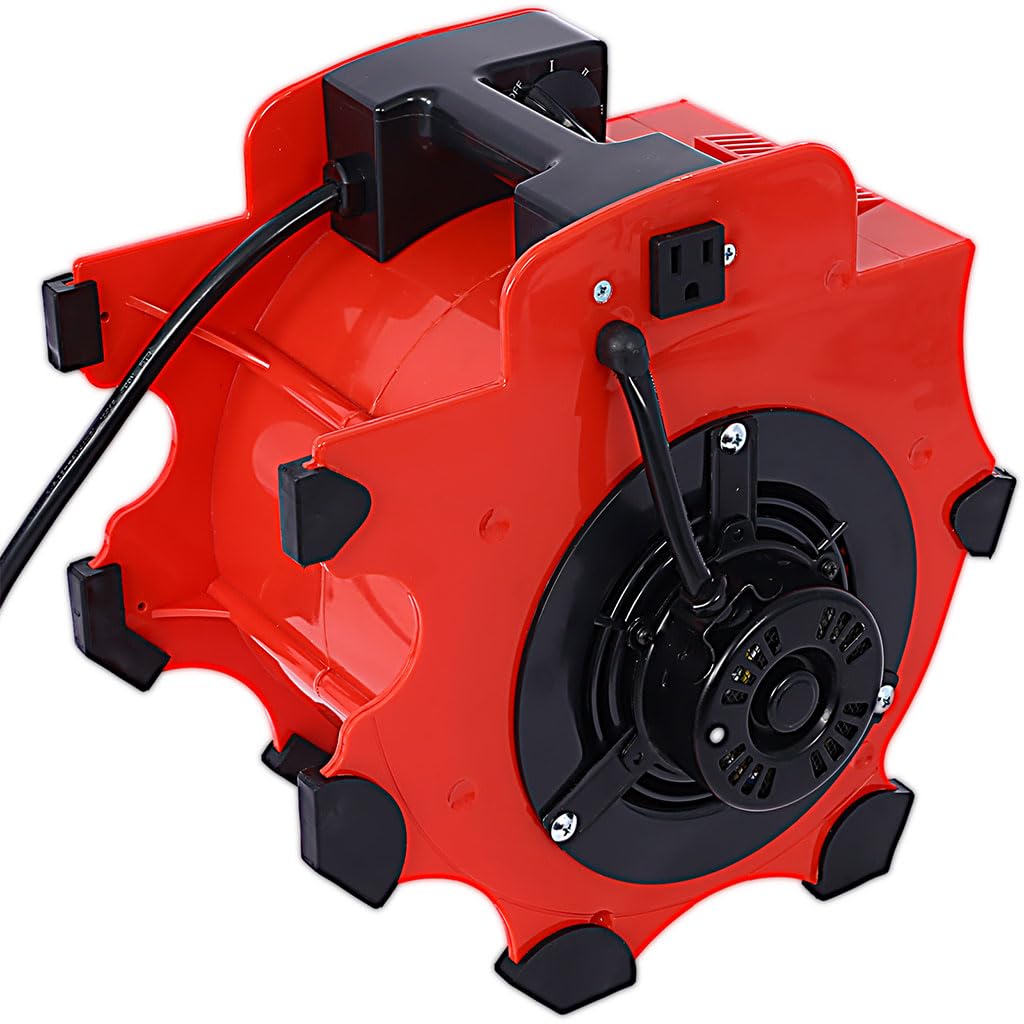 3-Speed Heavy-Duty Portable Air Mover Floor Fan and Carpet Dryer X25686