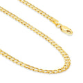 14k Gold Cuban Link Chain Necklace F334