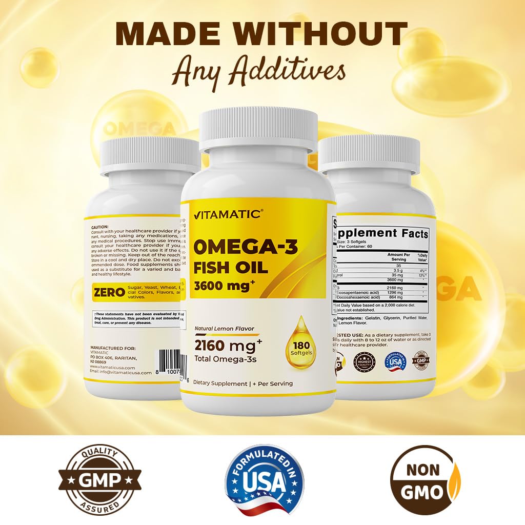 Omega 3 Fish Oil 3600mg Softgels B175288