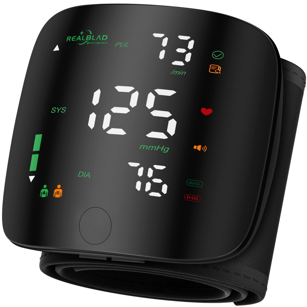 Black Wrist Blood Pressure Monitor W7040