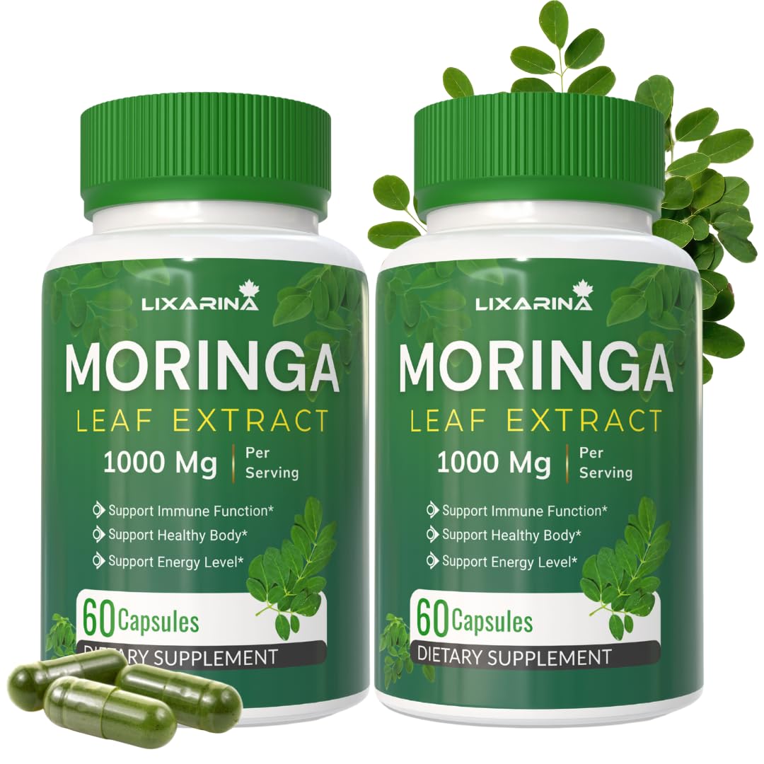 Moringa Capsules Organic 1000MG 60 Count Pack-2 Z800846