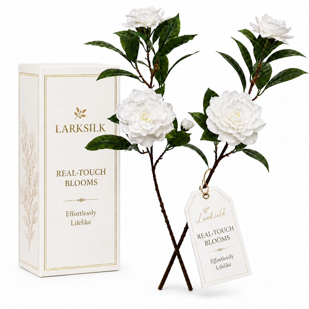 White 2 Pack 28in Faux Flowers Z53549