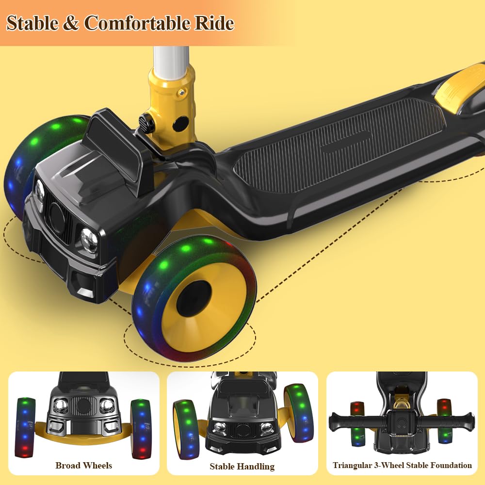 Foldable 3 Wheel Kids Scooter W617