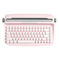 Wireless Retro Typewriter Bluetooth Keyboard Baby Pink Y53080