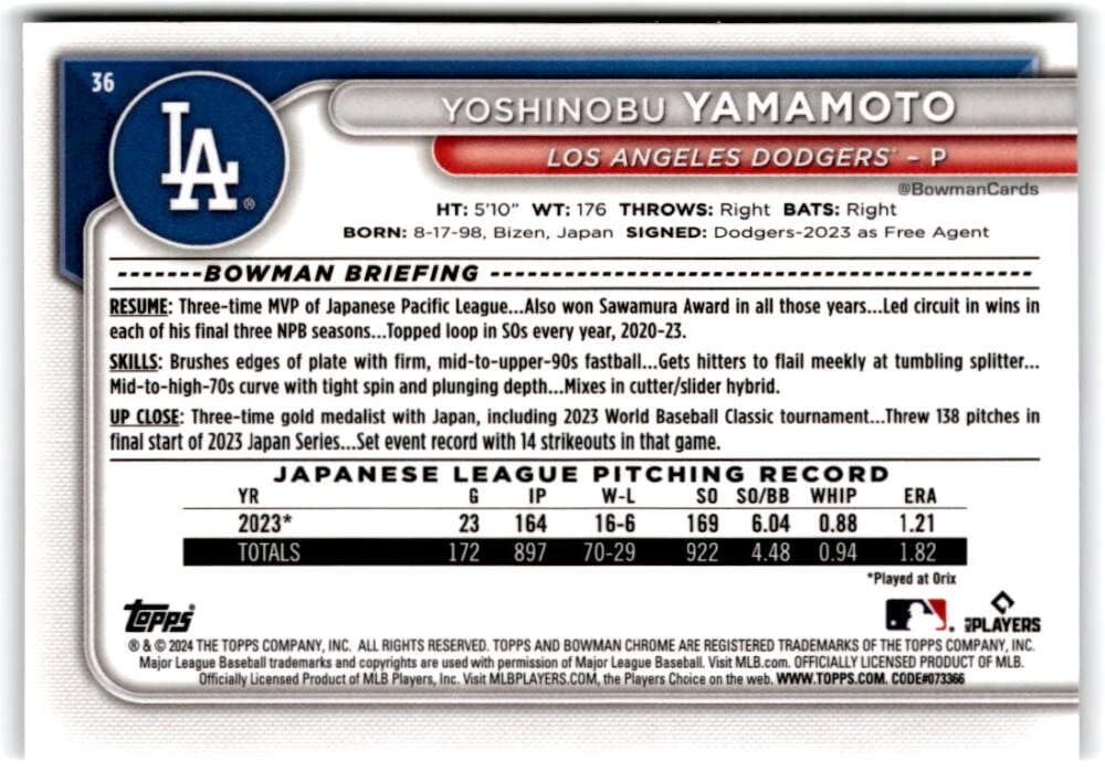 2024 Bowman Chrome Mega Box Mojo Refractor Baseball Trading Card X67824