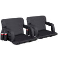 2 Pack Folding Bleacher Chairs with Cushion C44810
