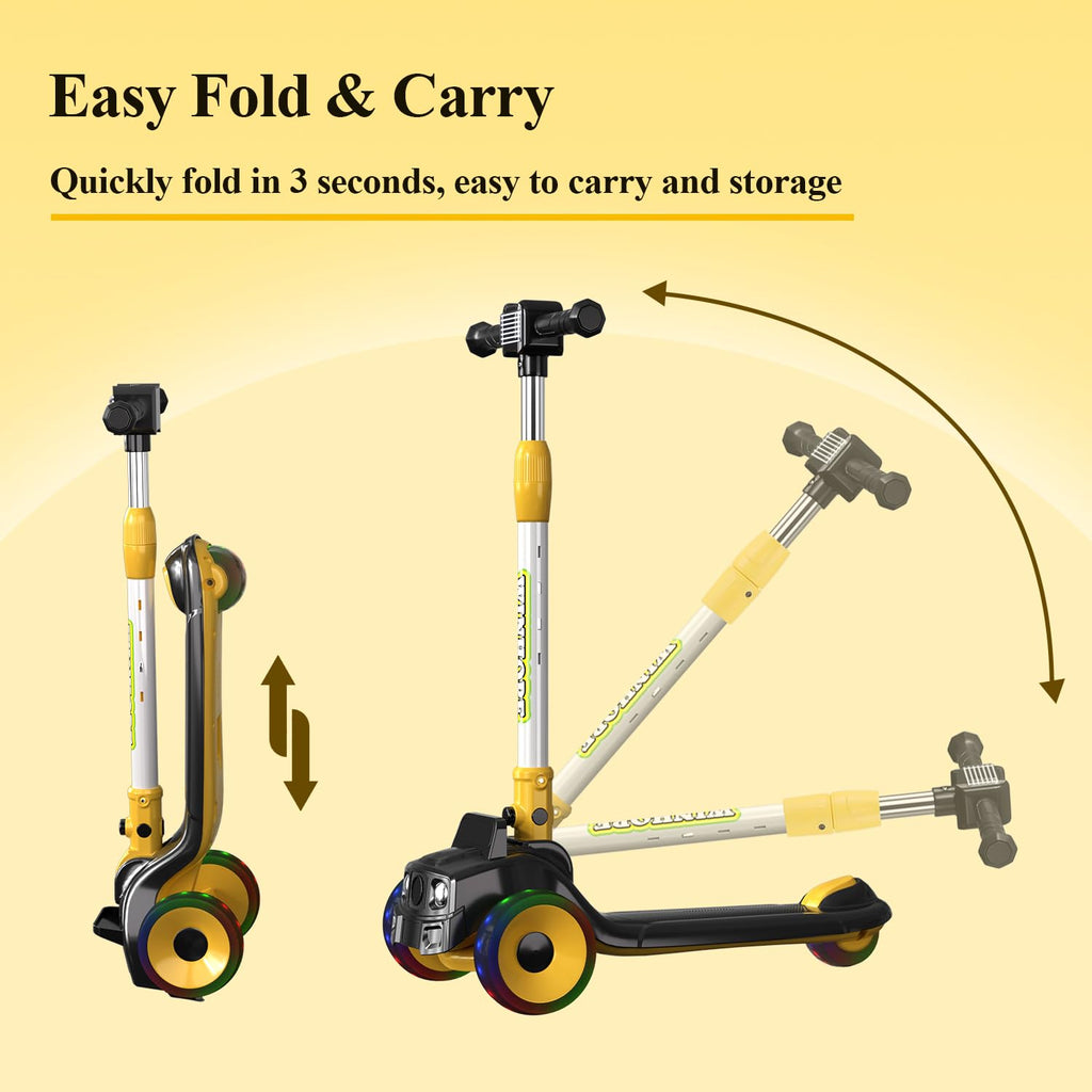 Foldable 3 Wheel Kids Scooter W617