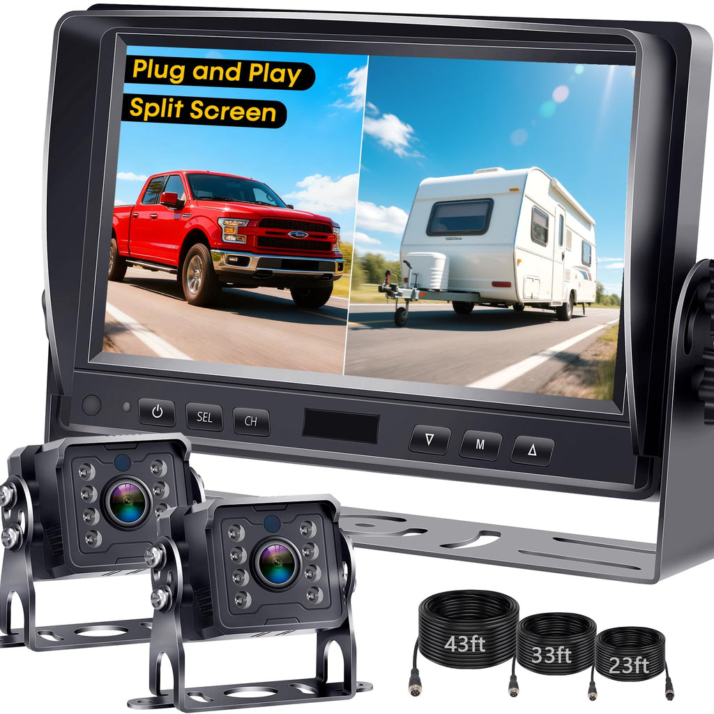 7" Split Screen Dual Backup Camera System Y2276