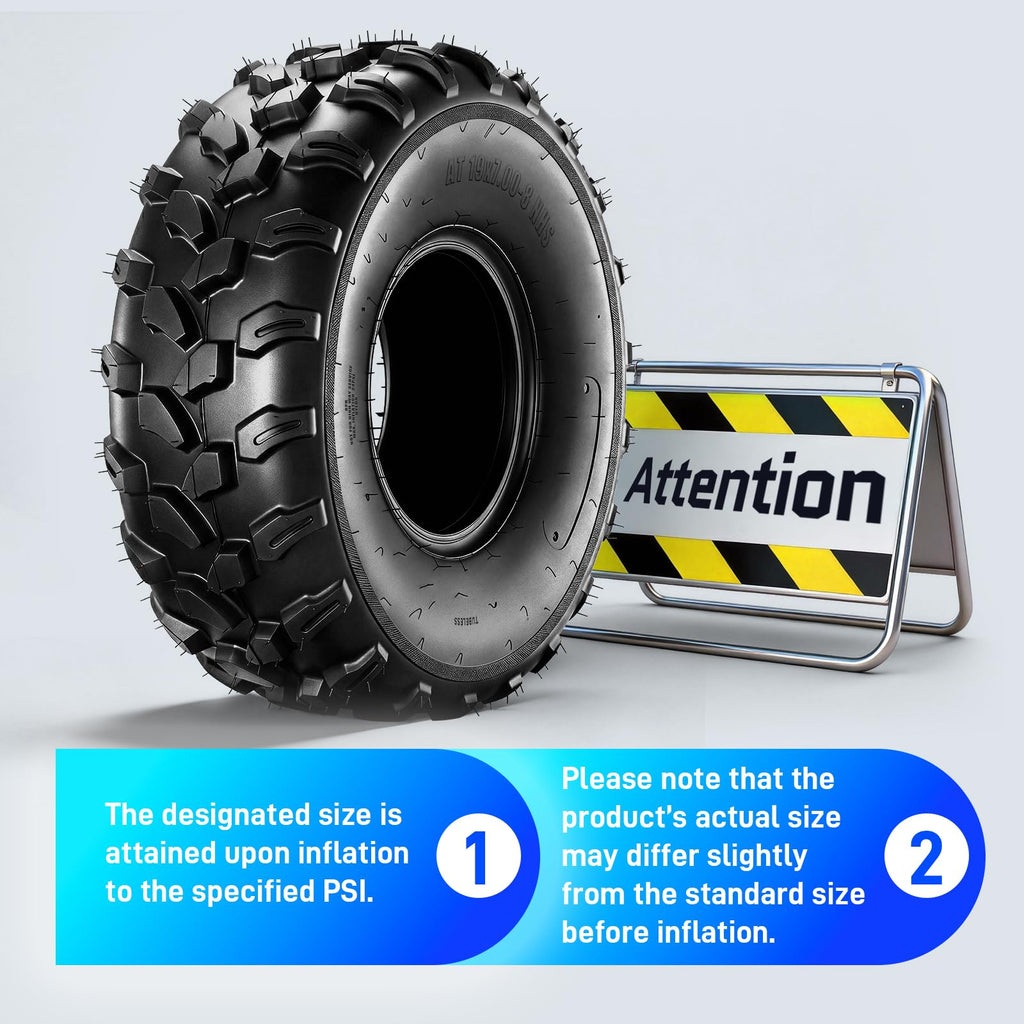 19x7-8 ATV Tires 6PR All-Terrain Tubeless Pack of 2 G562219