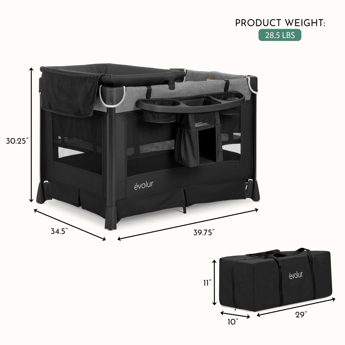 Portable Playard with Bassinet & Changing Table D31928
