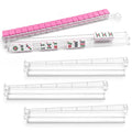 Clear Acrylic Mahjong Racks with Pushers Set of 4 V2154