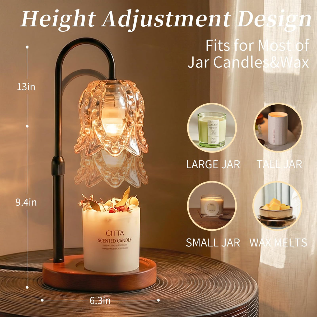 Candle Warmer Lamp with Timer V2903