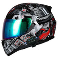 Bluetooth Motorcycle Helmet Anti-Fog Flip Up Full Face DOT Approved L607