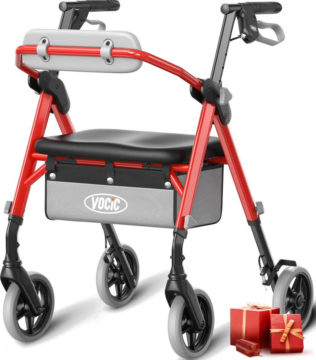 Foldable Rollator Walker with Seat M3875
