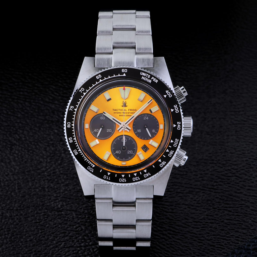 Chronograph Watch Sapphire Crystal Waterproof 100M O26753