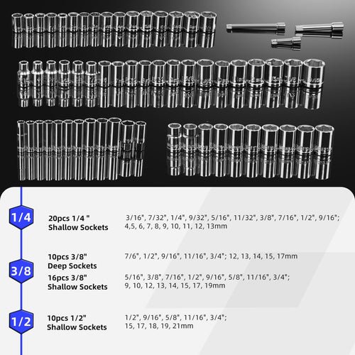 240-Pieces Mechanic Tool Set with Aluminium Tool Box C878