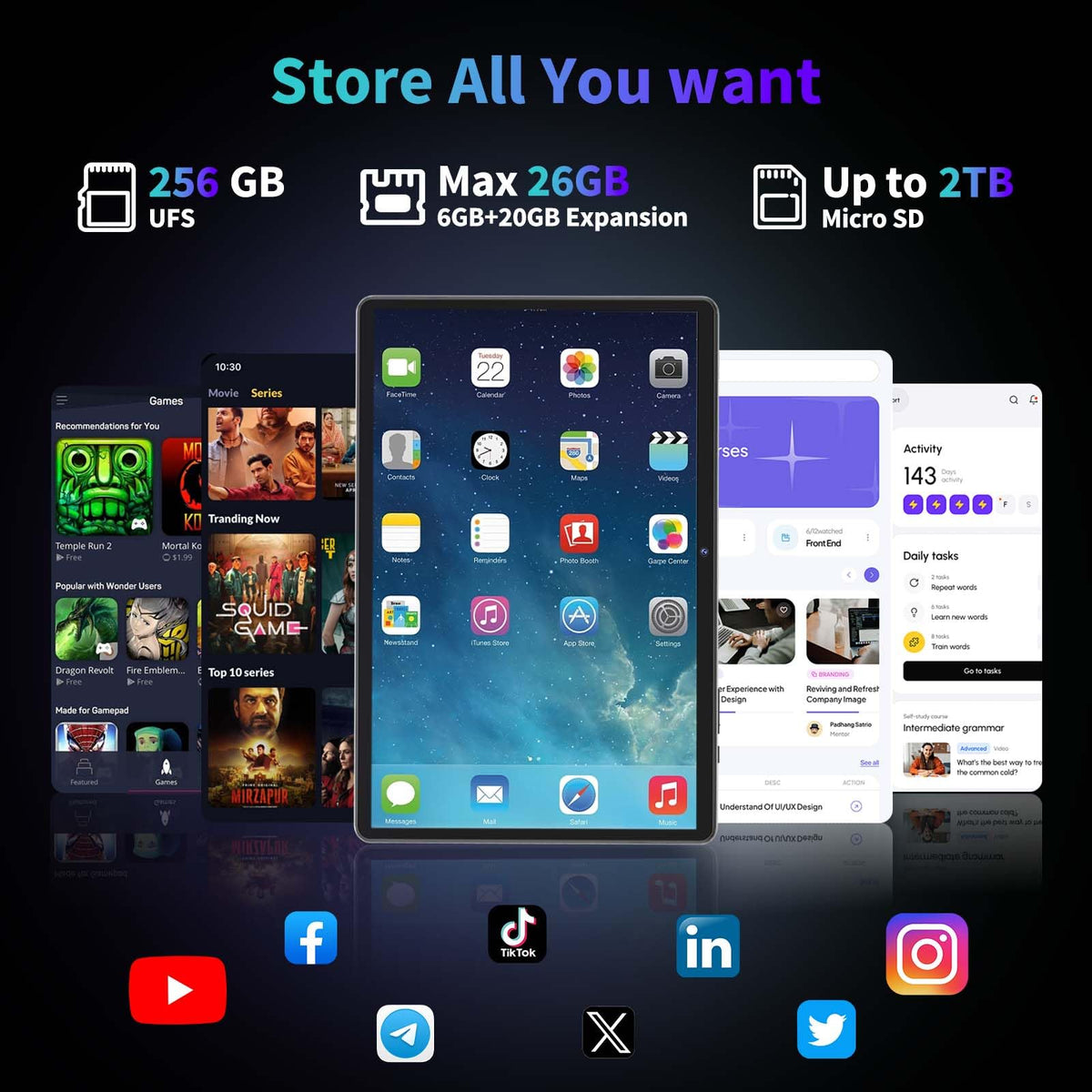 10 inch Tablet with Keyboard C719