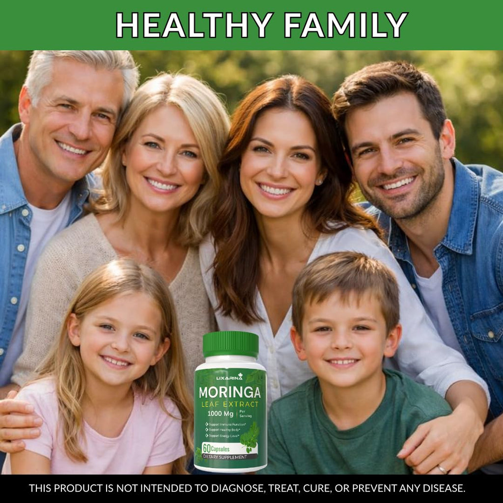 Moringa Capsules Organic 1000MG 60 Count Pack-2 Z800846