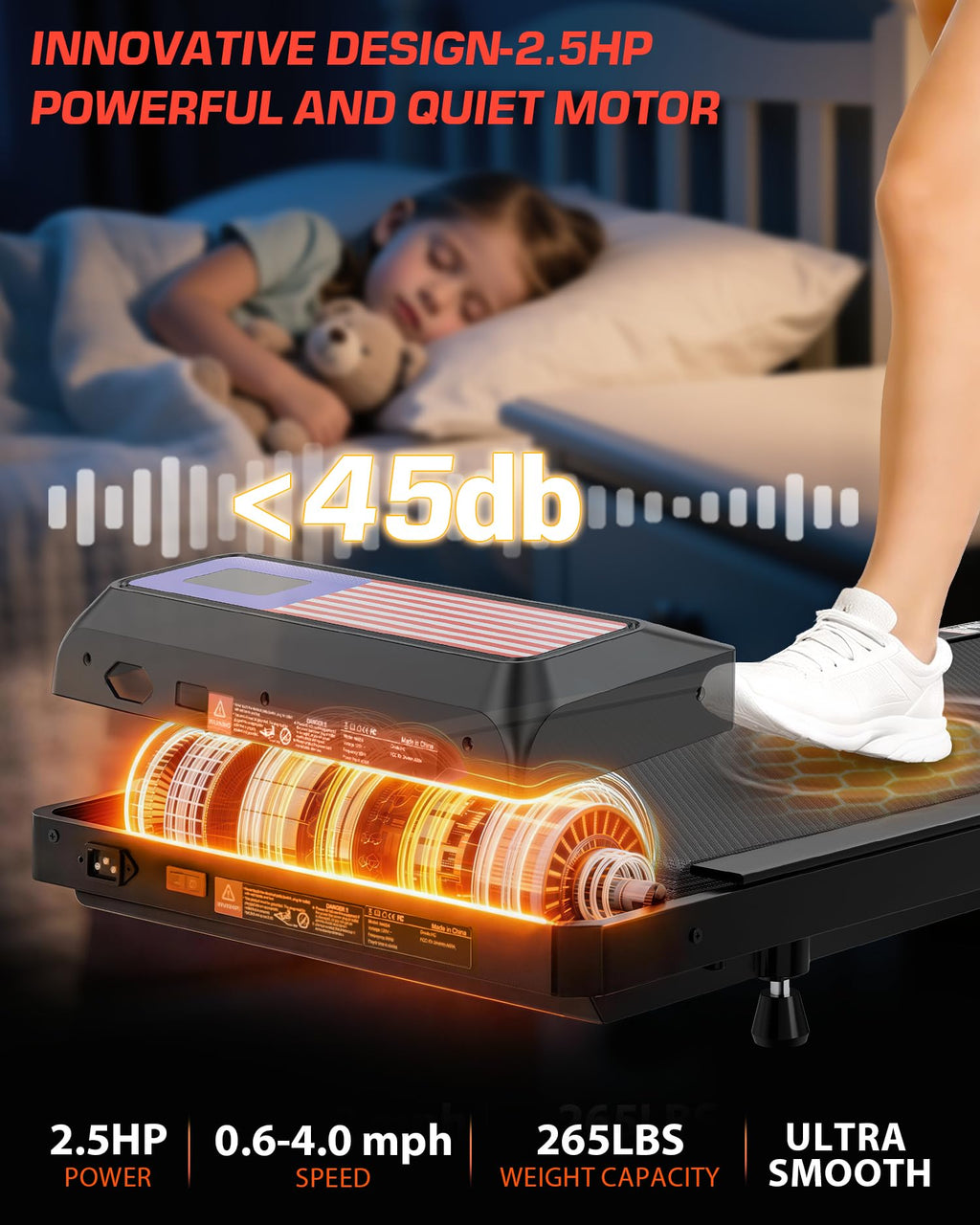 Incline Under Desk Treadmill L4105