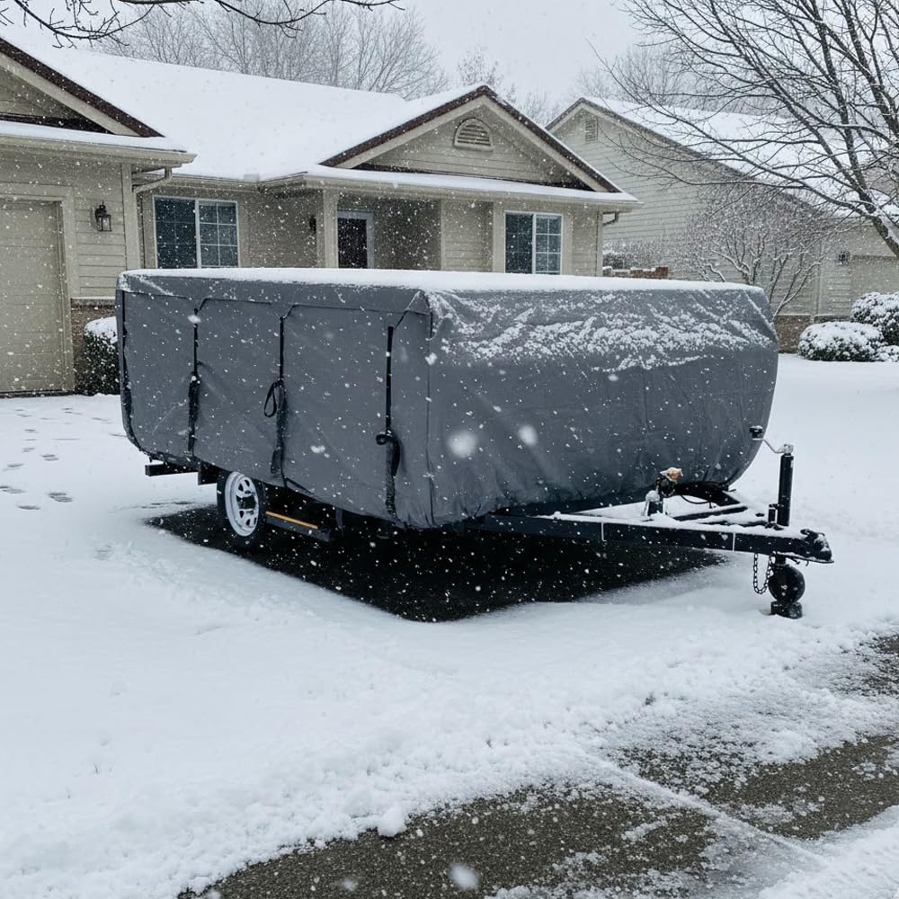 Pop-up Camper Cover 14' - 16' Water-Resistance Triple Layers P671