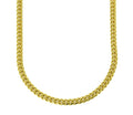 Miami Cuban Link Chain 18k Yellow Gold Plated Stainless Steel Necklace 30 inches R4677