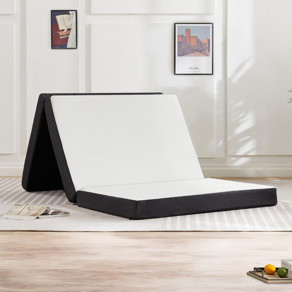 Twin Memory Foam 3 inch Folding Topper with Washable Cover V968