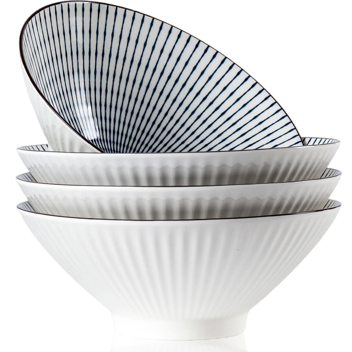 38 oz Ceramic Ramen Bowls Set of 4 V37350